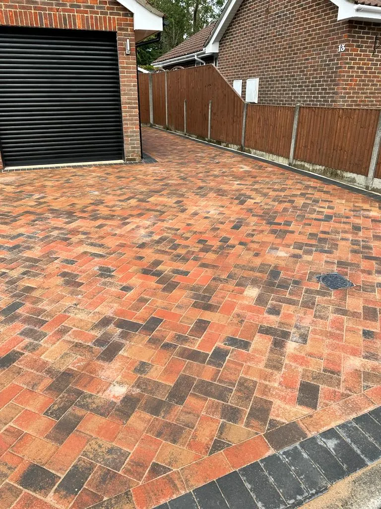 Garden paving project in Farnham, Surrey — project 5