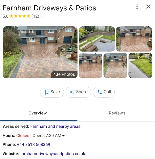 Farnham Driveways & Patios Reviews